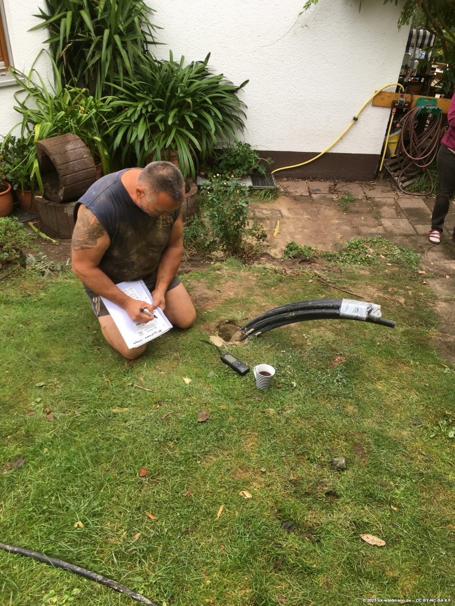 Koordinaten werden dokumentiert